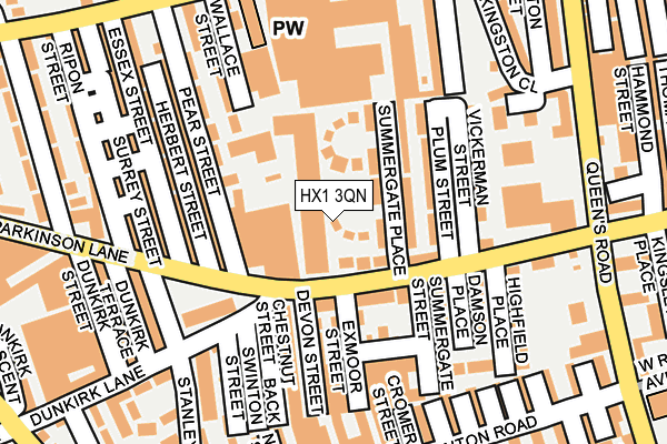 HX1 3QN map - OS OpenMap – Local (Ordnance Survey)