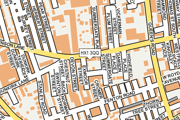 HX1 3QQ map - OS OpenMap – Local (Ordnance Survey)