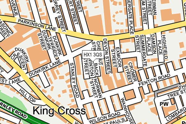 HX1 3QS map - OS OpenMap – Local (Ordnance Survey)