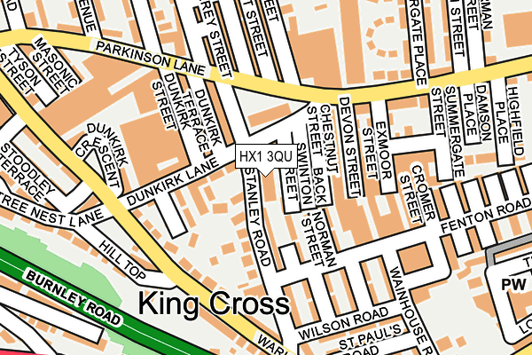 HX1 3QU map - OS OpenMap – Local (Ordnance Survey)