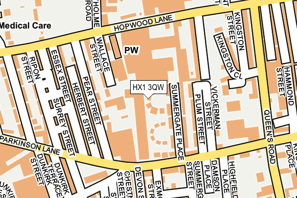 HX1 3QW map - OS OpenMap – Local (Ordnance Survey)