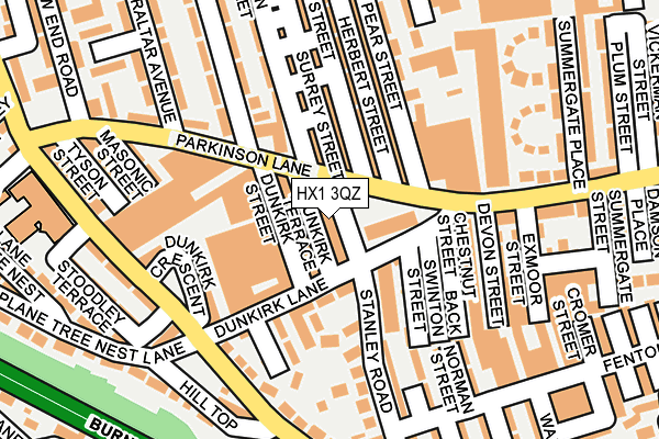 HX1 3QZ map - OS OpenMap – Local (Ordnance Survey)