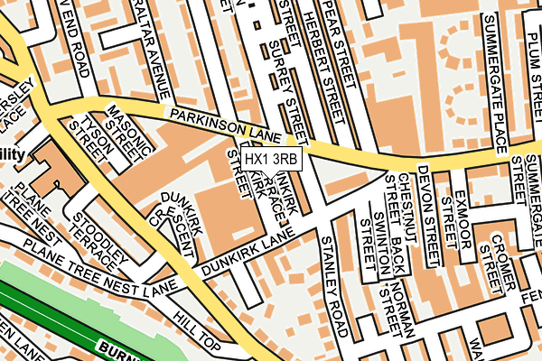 HX1 3RB map - OS OpenMap – Local (Ordnance Survey)