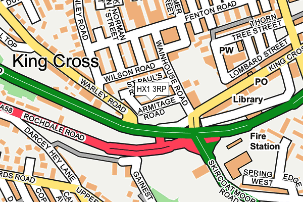 HX1 3RP map - OS OpenMap – Local (Ordnance Survey)