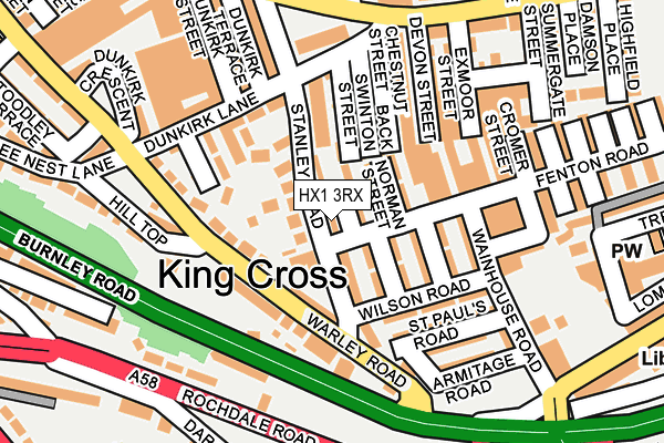 HX1 3RX map - OS OpenMap – Local (Ordnance Survey)