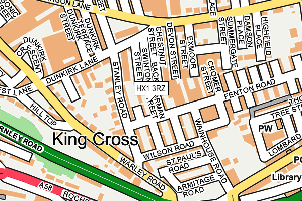 HX1 3RZ map - OS OpenMap – Local (Ordnance Survey)