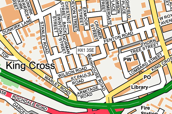 HX1 3SE map - OS OpenMap – Local (Ordnance Survey)