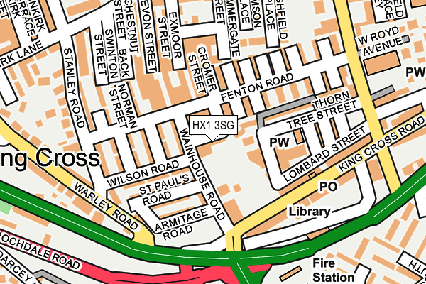 HX1 3SG map - OS OpenMap – Local (Ordnance Survey)