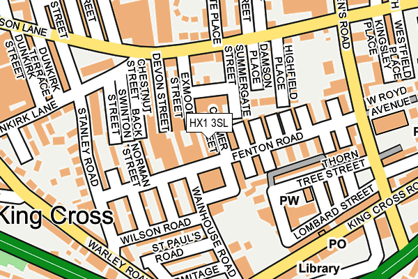 HX1 3SL map - OS OpenMap – Local (Ordnance Survey)