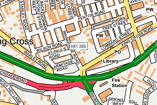 HX1 3SS map - OS OpenMap – Local (Ordnance Survey)