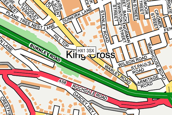 HX1 3SX map - OS OpenMap – Local (Ordnance Survey)