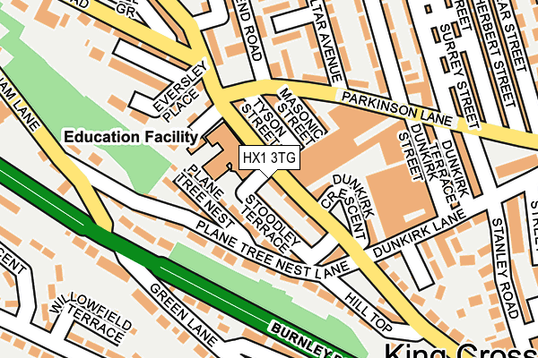HX1 3TG map - OS OpenMap – Local (Ordnance Survey)