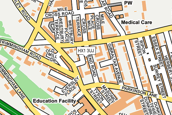 HX1 3UJ map - OS OpenMap – Local (Ordnance Survey)