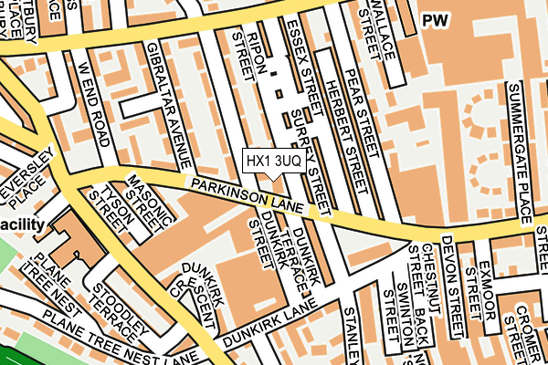 HX1 3UQ map - OS OpenMap – Local (Ordnance Survey)