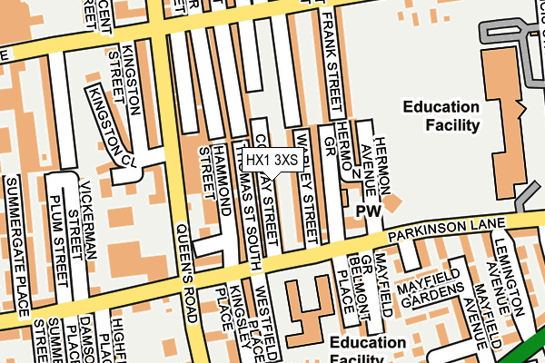 HX1 3XS map - OS OpenMap – Local (Ordnance Survey)