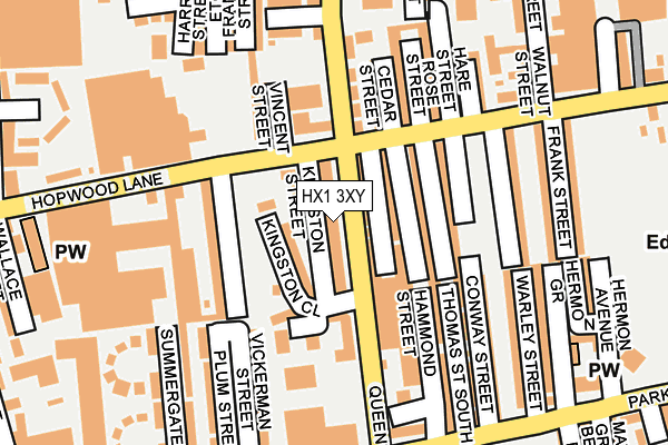 HX1 3XY map - OS OpenMap – Local (Ordnance Survey)