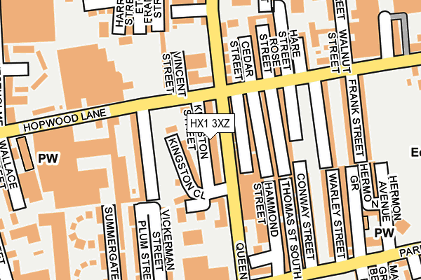 HX1 3XZ map - OS OpenMap – Local (Ordnance Survey)