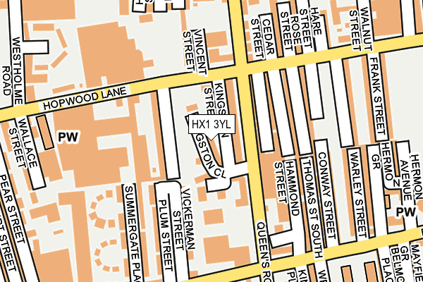 HX1 3YL map - OS OpenMap – Local (Ordnance Survey)