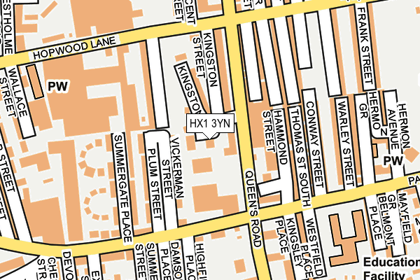 HX1 3YN map - OS OpenMap – Local (Ordnance Survey)