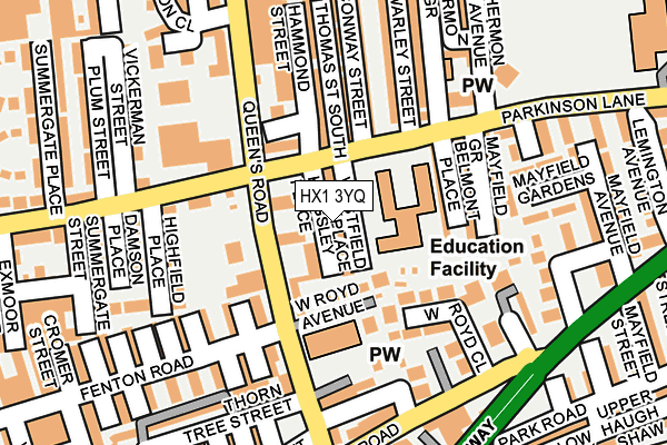 HX1 3YQ map - OS OpenMap – Local (Ordnance Survey)