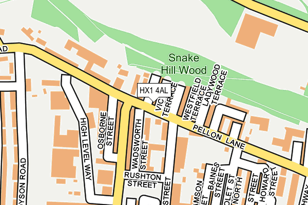 HX1 4AL map - OS OpenMap – Local (Ordnance Survey)