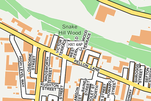 HX1 4AP map - OS OpenMap – Local (Ordnance Survey)