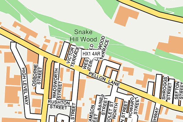 HX1 4AR map - OS OpenMap – Local (Ordnance Survey)