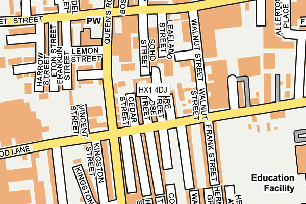 HX1 4DJ map - OS OpenMap – Local (Ordnance Survey)