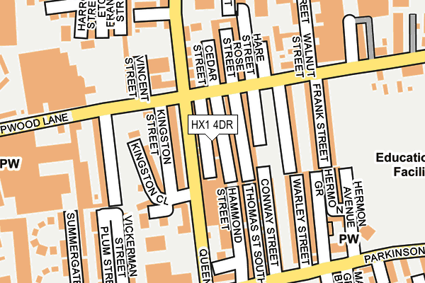 HX1 4DR map - OS OpenMap – Local (Ordnance Survey)