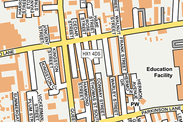 HX1 4DS map - OS OpenMap – Local (Ordnance Survey)