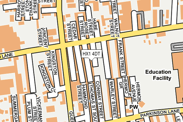 HX1 4DT map - OS OpenMap – Local (Ordnance Survey)