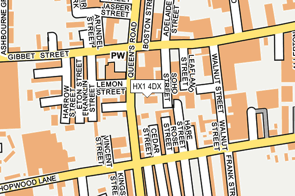 HX1 4DX map - OS OpenMap – Local (Ordnance Survey)