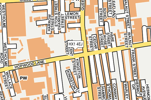 HX1 4EJ map - OS OpenMap – Local (Ordnance Survey)