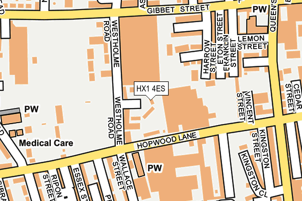 HX1 4ES map - OS OpenMap – Local (Ordnance Survey)