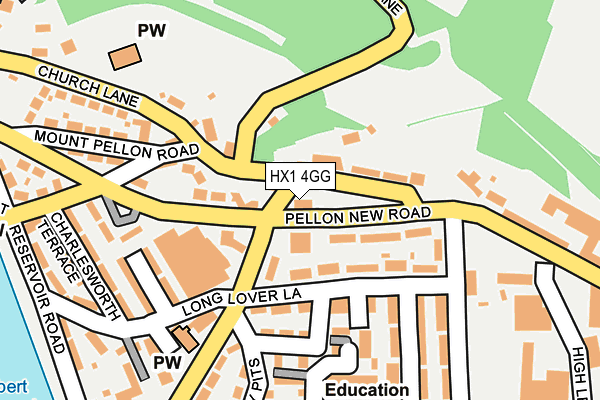 HX1 4GG map - OS OpenMap – Local (Ordnance Survey)