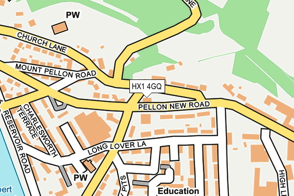 HX1 4GQ map - OS OpenMap – Local (Ordnance Survey)