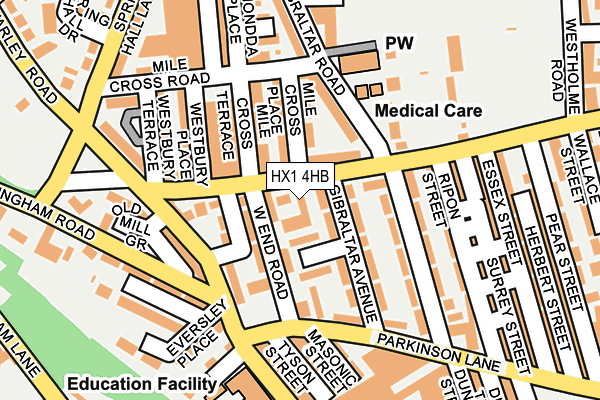 HX1 4HB map - OS OpenMap – Local (Ordnance Survey)