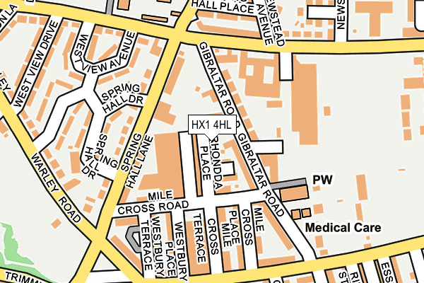 HX1 4HL map - OS OpenMap – Local (Ordnance Survey)