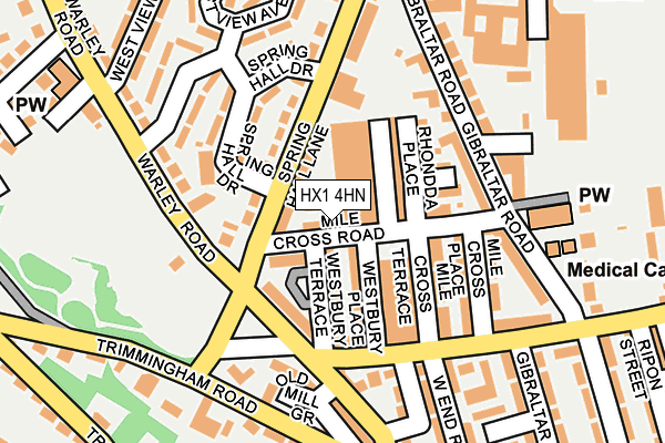 HX1 4HN map - OS OpenMap – Local (Ordnance Survey)