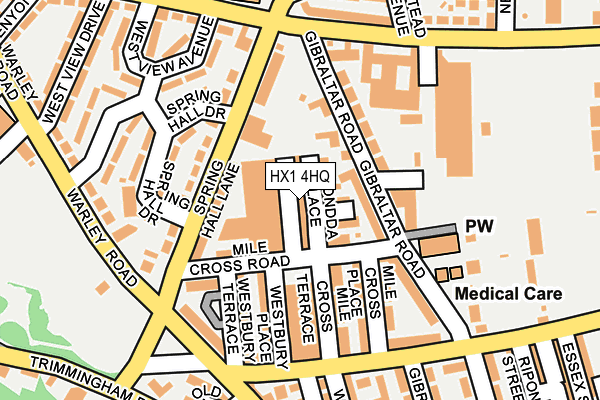 HX1 4HQ map - OS OpenMap – Local (Ordnance Survey)