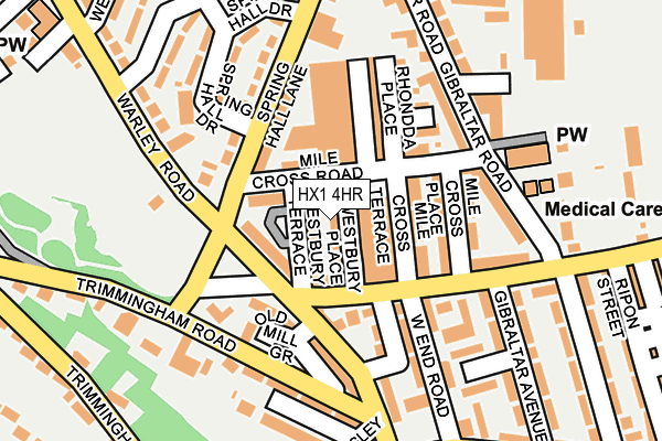 HX1 4HR map - OS OpenMap – Local (Ordnance Survey)