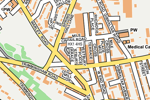 HX1 4HS map - OS OpenMap – Local (Ordnance Survey)