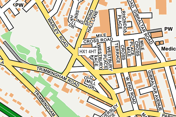 HX1 4HT map - OS OpenMap – Local (Ordnance Survey)