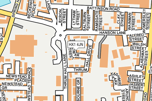 HX1 4JN map - OS OpenMap – Local (Ordnance Survey)