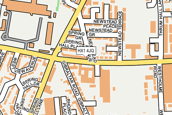 HX1 4JQ map - OS OpenMap – Local (Ordnance Survey)