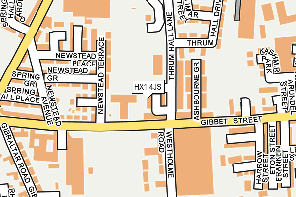 HX1 4JS map - OS OpenMap – Local (Ordnance Survey)