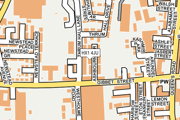 HX1 4JU map - OS OpenMap – Local (Ordnance Survey)