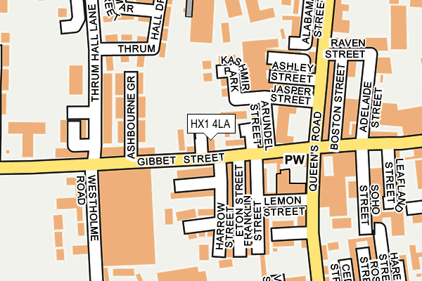 HX1 4LA map - OS OpenMap – Local (Ordnance Survey)