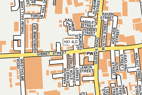 HX1 4LD map - OS OpenMap – Local (Ordnance Survey)