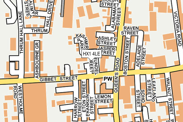 HX1 4LE map - OS OpenMap – Local (Ordnance Survey)